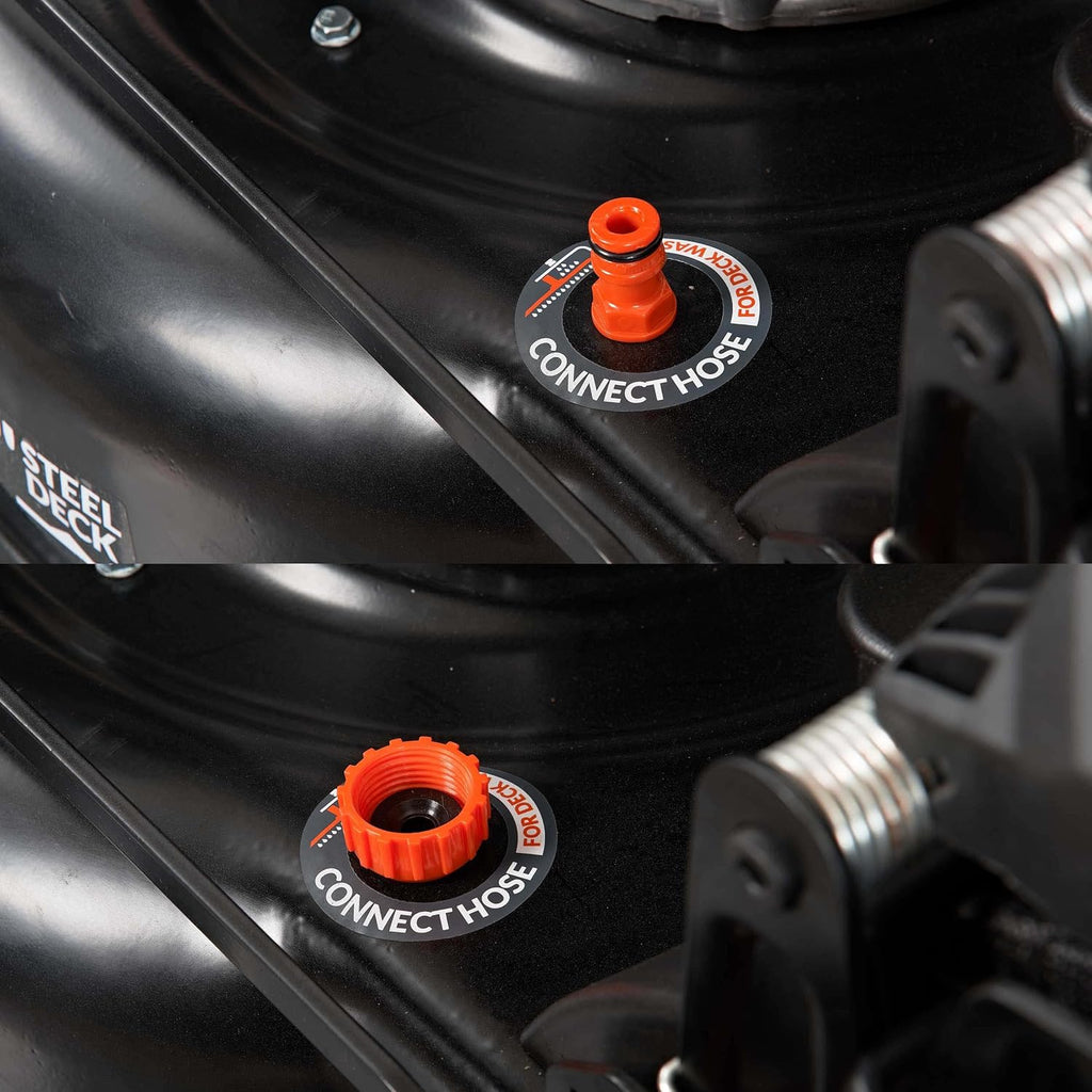 Tondeuse à gazon à gazon autotractée YARDMAX Select PACE 22 po, 201 cm³, transmission CVT à 6 vitesses, roues hautes, traction avant, 3 en 1, à essence, noire (YG2860)