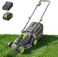 Tondeuse à gazon à gazon électrique sans fil STEELITE 13 pouces, tondeuse à pousser à batterie sans balais 21 V avec batterie 4,0 Ah et chargeur, réglage de la hauteur de coupe sur 5 positions, sac de ramassage de 8 gallons