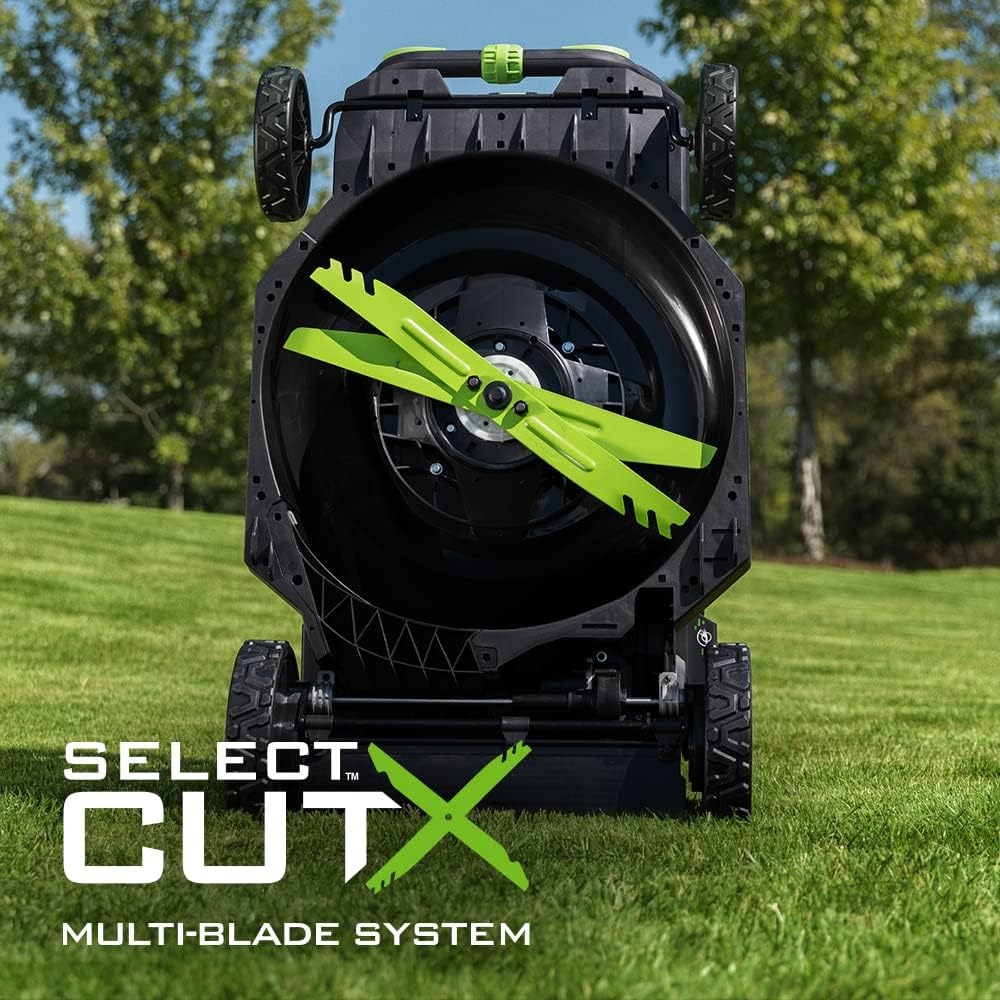 Tondeuse à gazon à gazon électrique EGO POWER+ autotractée sans fil avec sélecteur de coupe et commande tactile. Comprend (2) batteries 56 V 6,0 Ah et un chargeur rapide - LM2134SP-2