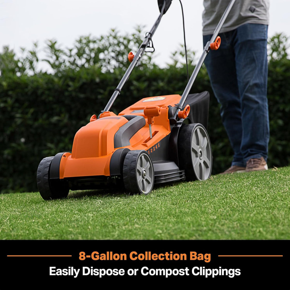 Tondeuse à gazon à gazon électrique LawnMaster MEB1216K, 40 cm (16 pouces), 12 A