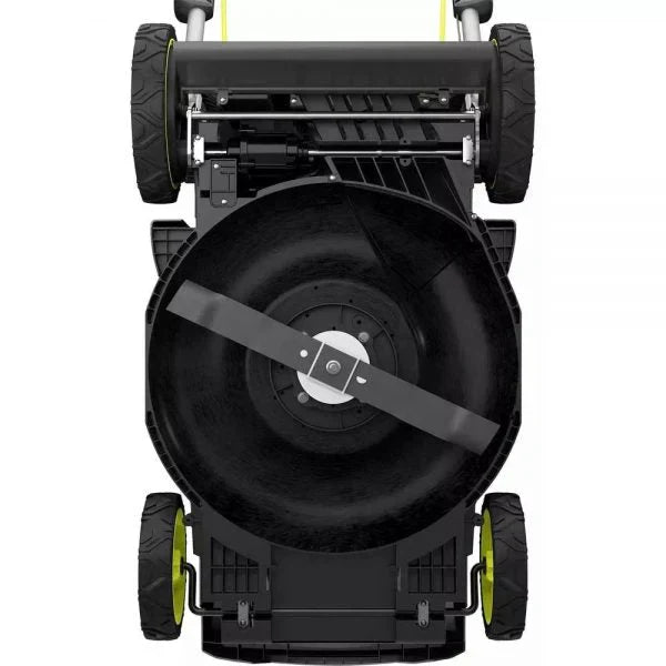 Tondeuse à gazon à gazon autotractée 40 V sans balais de 50 cm (20 po) avec coupe-bordures et souffleur de feuilles, livrée avec 2 batteries et 2 chargeurs.