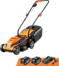 Tondeuse à gazon à gazon sans fil LawnMaster 13 pouces 24 V Max avec 2 batteries de 4,0 Ah et un chargeur