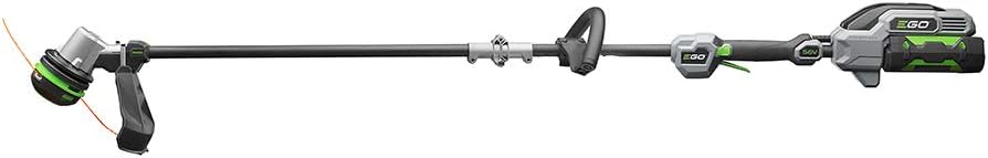 Coupe-bordures à batterie EGO POWER+ 15 pouces pour mauvaises herbes et gazon, avec technologie POWERLOAD et arbre divisible en fibre de carbone. Batterie 56 V 2,5 Ah et chargeur inclus - ST1521S pratique