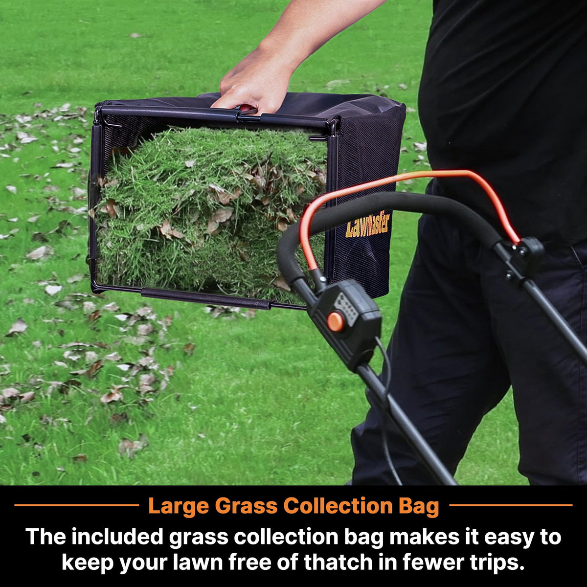 Tondeuse à gazon à gazon électrique LAWNMASTER MEB1114K, 15 pouces, 11 A