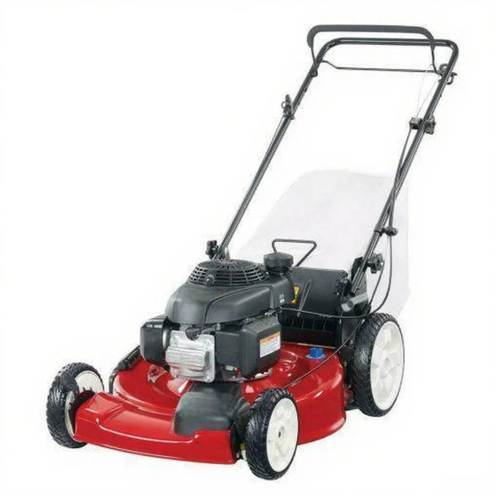 Tondeuse à gazon à essence autotractée, moteur OHV 170 cm³ de 56 cm (22 pouces), roues hautes, propulsion arrière, 3 en 1 avec réglage de la hauteur, huile incluse
