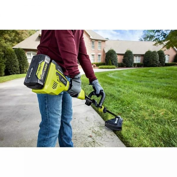 Tondeuse à gazon à gazon autotractée 40 V sans balais de 50 cm (20 po) avec coupe-bordures et souffleur de feuilles, livrée avec 2 batteries et 2 chargeurs.
