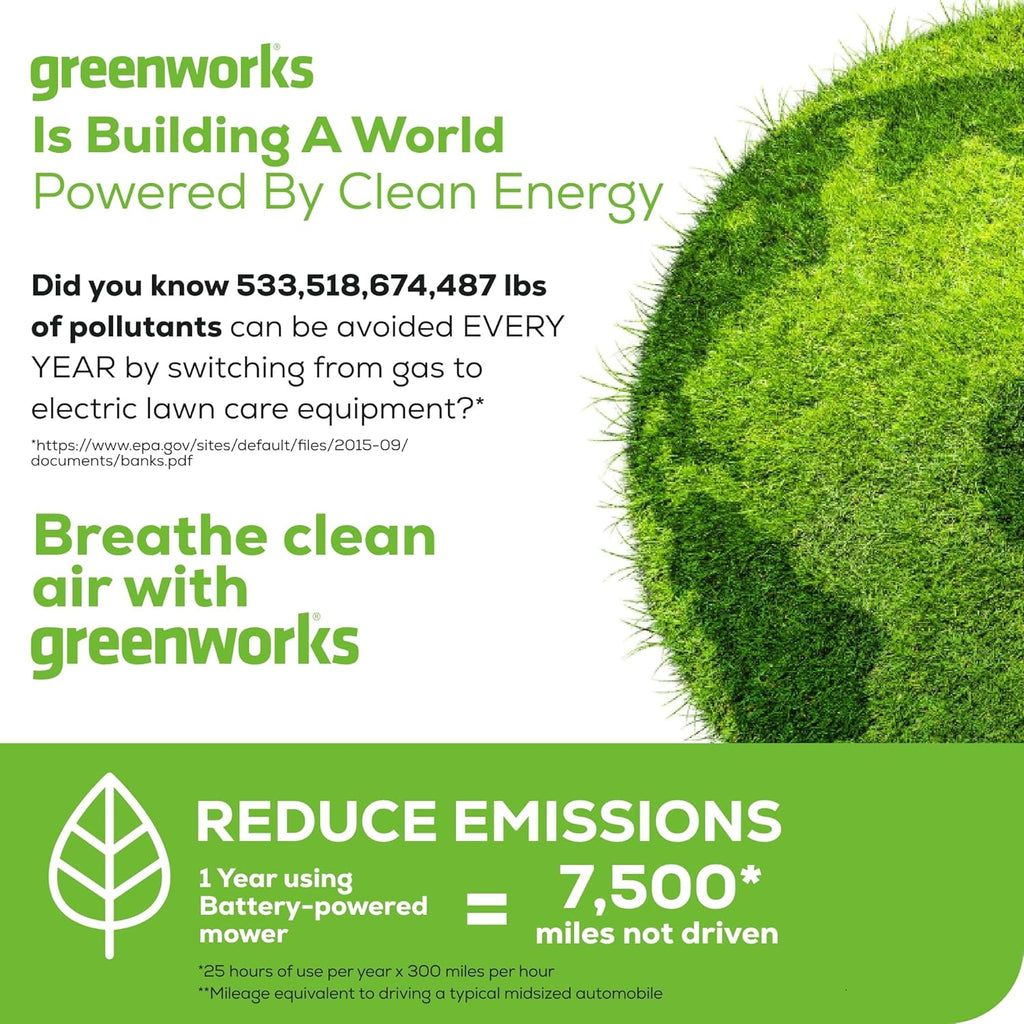 Tondeuse à gazon à gazon sans fil autotractée Greenworks 80V 21 – Moteur sans balais, éclairage LED, batterie 4,0 Ah et chargeur rapide (plus de 75 outils compatibles)