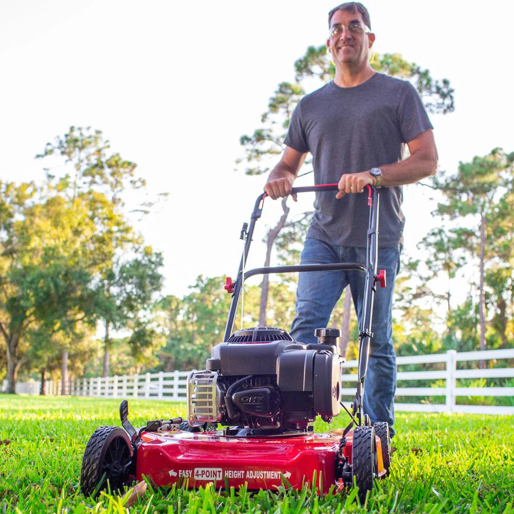 Tondeuse à gazon à gazon à pousser de 50 cm (20 pouces) et 125 cm³ avec moteur Briggs & Stratton