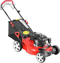 Tondeuse à gazon à gazon autotractée à essence, moteur OHV 140 cm³, 50 cm (20 pouces), 3 en 1, hauteur de coupe réglable, idéale pour les terrains de sport, l'aménagement paysager communautaire et municipal.