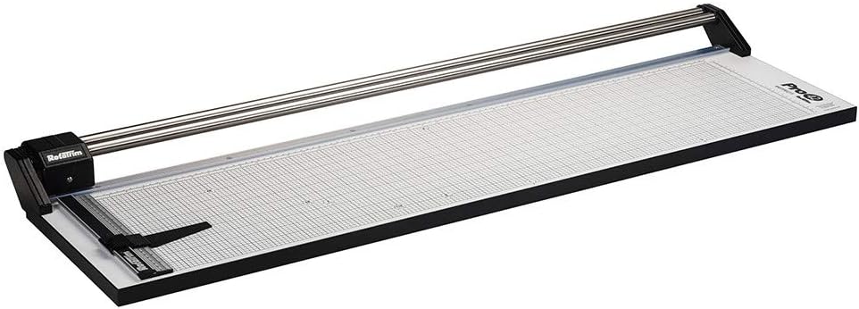 Coupe-papier/rogneur professionnel Pro 24 pouces avec lames en acier de précision auto-affûtantes et doubles rails de guidage en acier inoxydable (RCPRO24i)(42 pouces) pratique