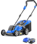 Tondeuse à gazon à gazon sans fil Wild Badger Power 40 V 18″, sans balais, 5 445 pi²/0,125 A, 1 batterie de 4,0 Ah et chargeur rapide, 5 hauteurs de coupe, pour pelouses de petite à moyenne taille.