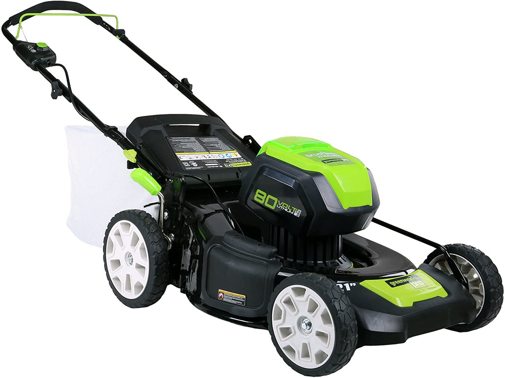 Tondeuse à gazon à gazon 21 pouces 80 V, (2) batteries 2 Ah et chargeur inclus GLM801601