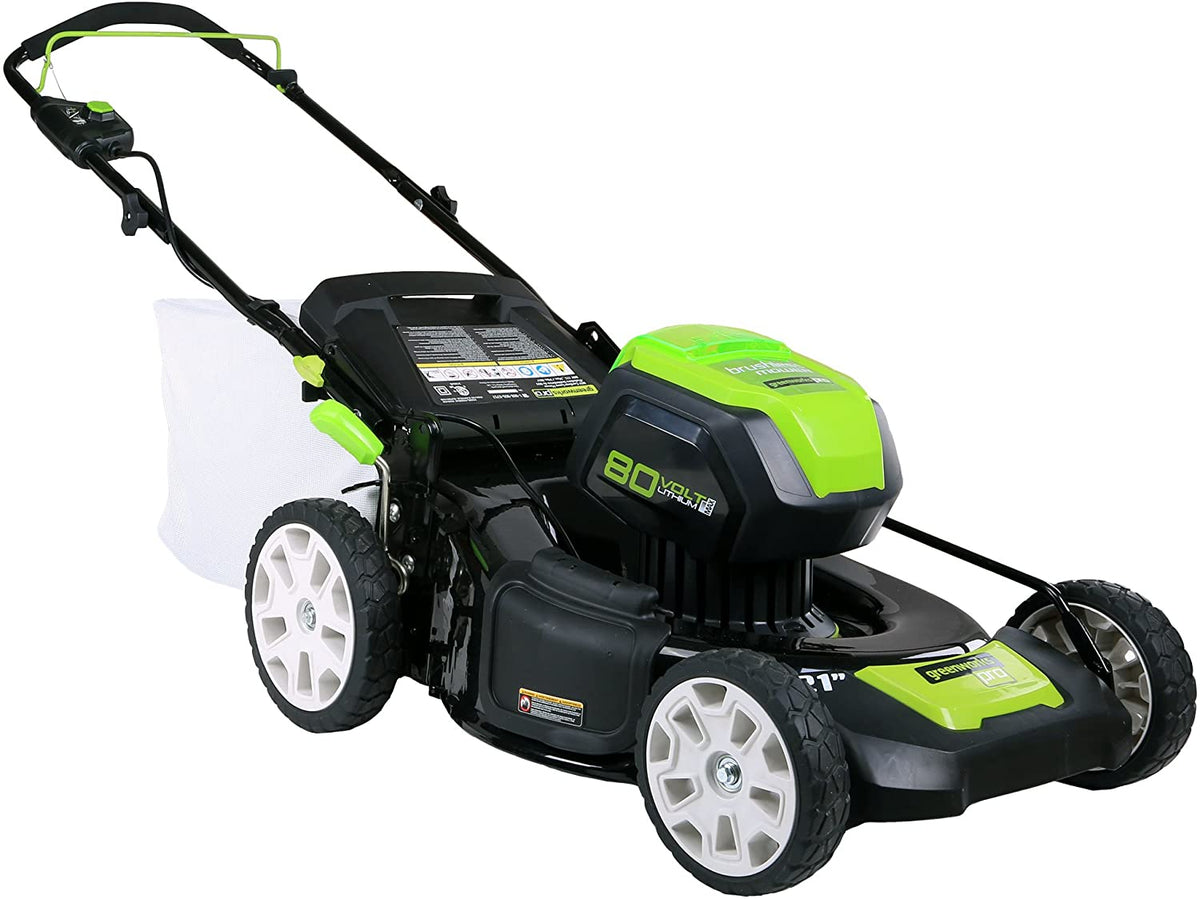 Tondeuse à gazon à gazon 21 pouces 80 V, (2) batteries 2 Ah et chargeur inclus GLM801601