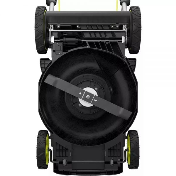 Tondeuse à gazon à gazon autotractée 40 V sans balais de 50 cm (20 po) avec coupe-bordures et souffleur de feuilles, livrée avec 2 batteries et 2 chargeurs.