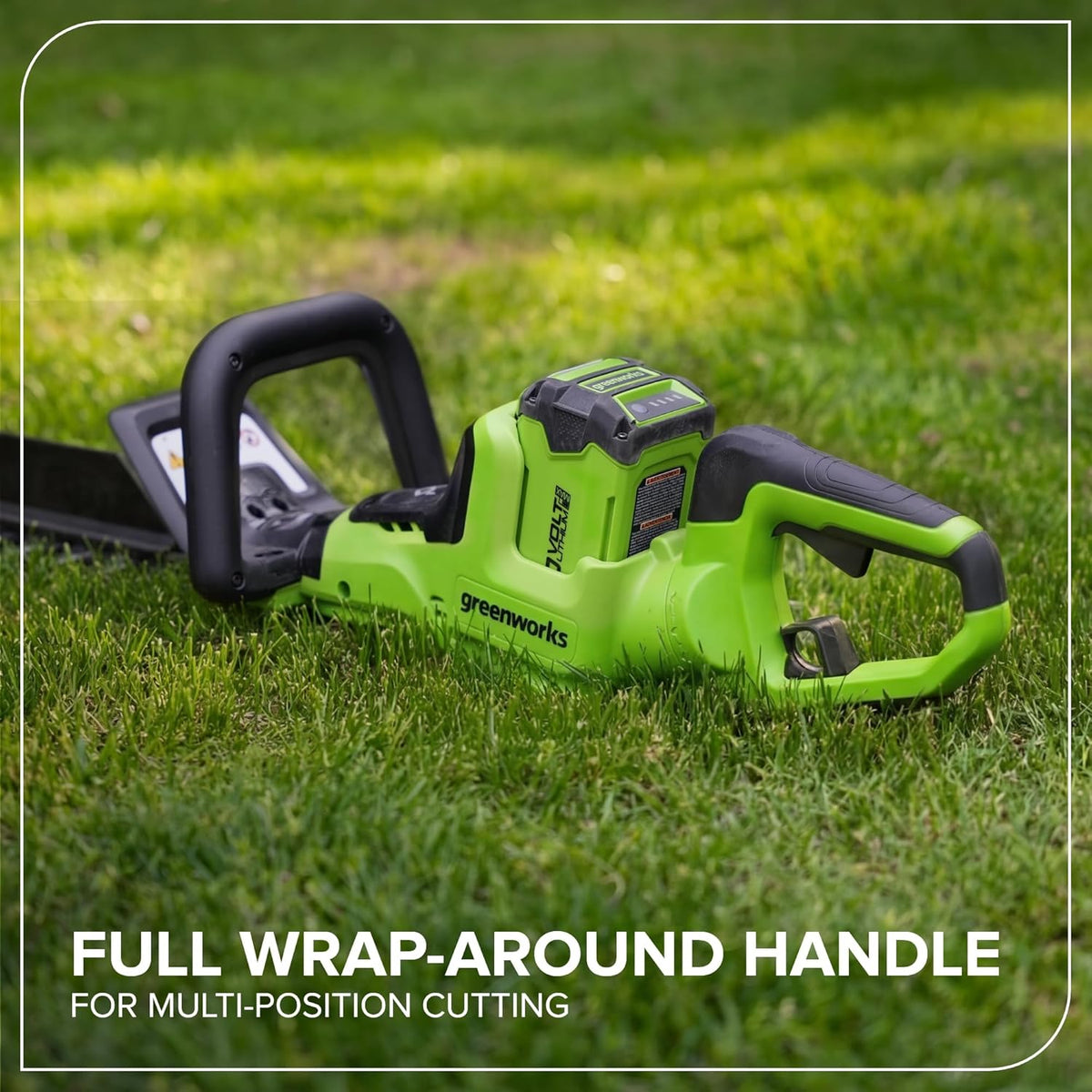 Taille-haie sans balais Greenworks 40 V 66 cm (outil seul) pratique