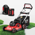 Tondeuse à gazon à gazon électrique sans fil 58 V 21 pouces, autotractée, moteur sans balais, 3 en 1 (tonte/ramassage/mulching), 7 hauteurs de coupe, pliable, éclairage LED, batterie 7,5 Ah et chargeur (60 min d'autonomie)