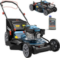 Tondeuse à gazon à gazon à essence SENIX, tondeuse à gazon autotractée de 22 pouces avec moteur OHV 4 temps de 170 cm³, tondeuse à gazon poussée 3 en 1, réglage de la hauteur de coupe sur 6 positions