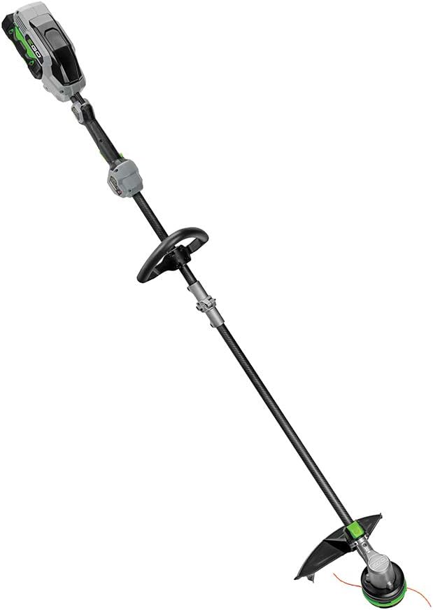 Coupe-bordures à batterie EGO POWER+ 15 pouces pour mauvaises herbes et gazon, avec technologie POWERLOAD et arbre divisible en fibre de carbone. Batterie 56 V 2,5 Ah et chargeur inclus - ST1521S pratique