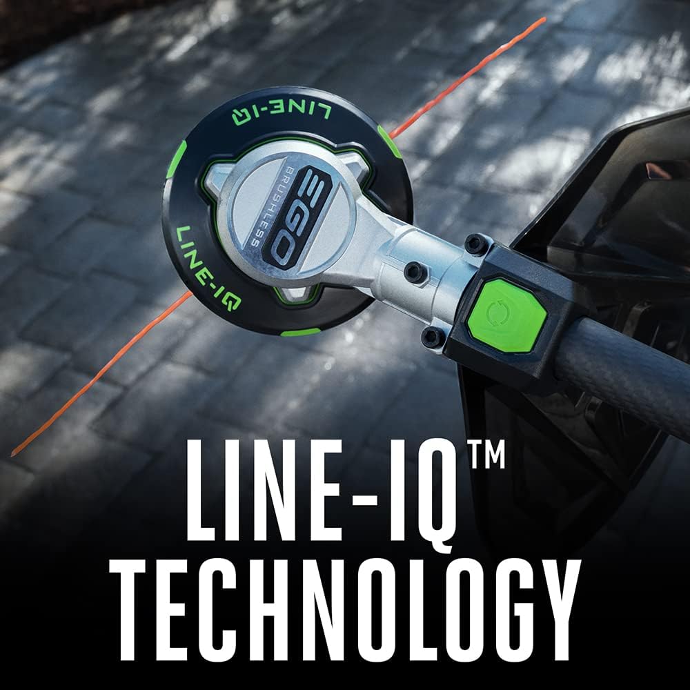 Coupe-bordures à batterie EGO POWER+ 16 pouces pour désherber et tailler les mauvaises herbes, avec manche télescopique en fibre de carbone POWERLOAD LINE IQ, batterie 56 V 4,0 Ah et chargeur inclus - ST1623T pratique