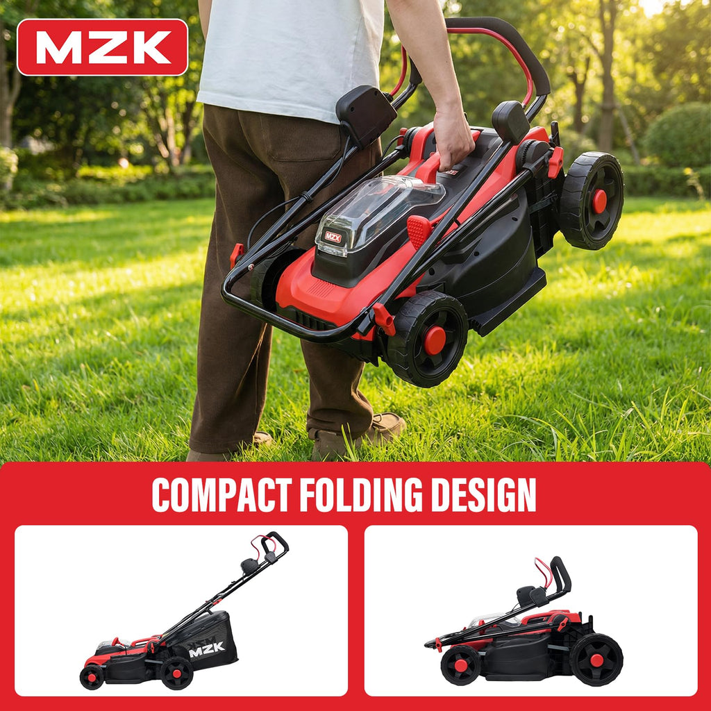 Tondeuse à gazon à gazon électrique sans fil MZK 40V 16 sans balais