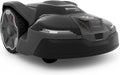 Tondeuse à gazon robot Husqvarna 410iQ Automower, capacité de tonte de 0,5 acre, sans fil, avec station de charge, station de référence RS1 EPOS et lames de rechange, 970727401
