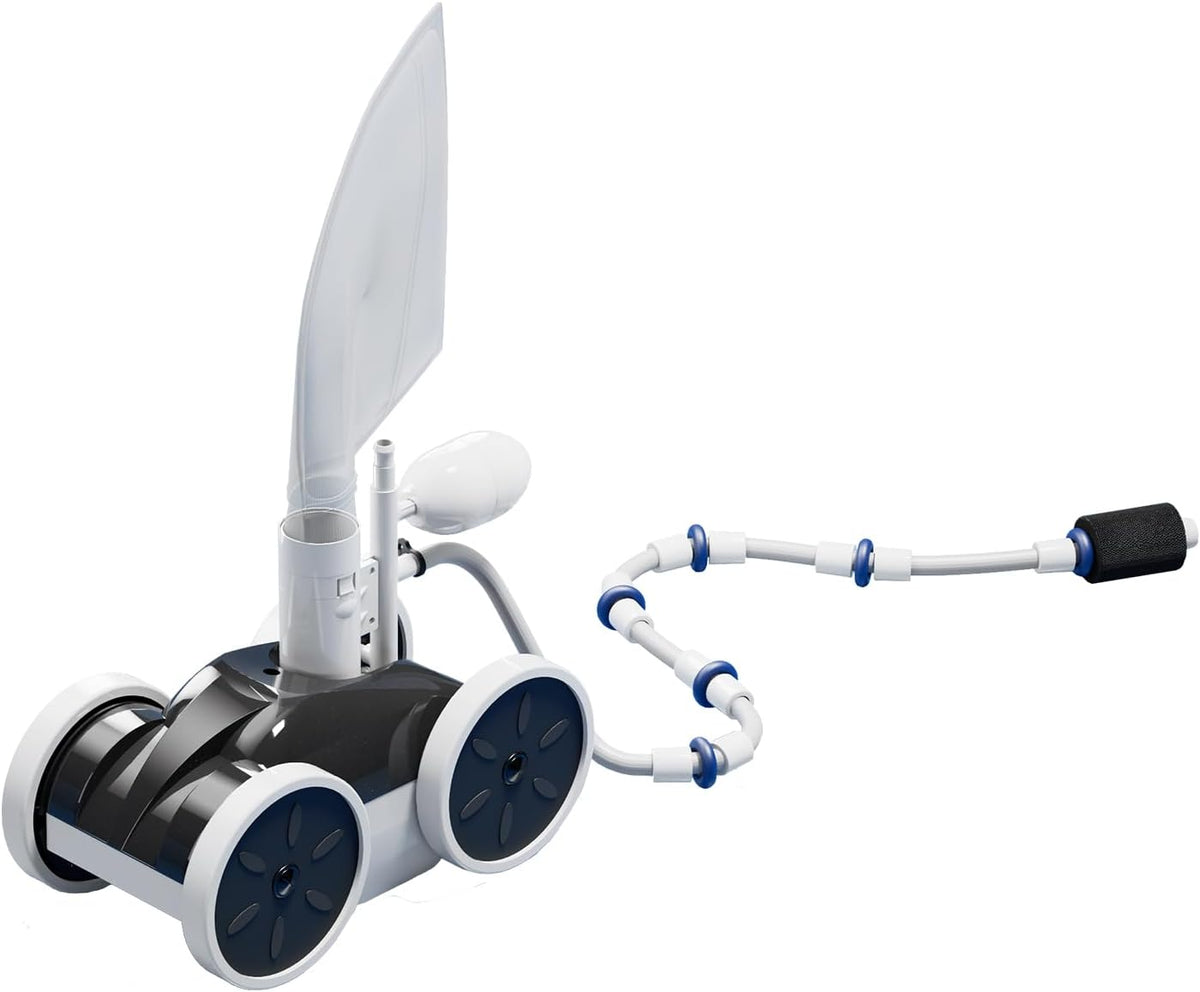 Appareil de nettoyage de piscine sous pression latérale MAKHOON Upgrade – Nettoyeur de piscine professionnel pour effectuer le nettoyage performant – Structure stable à 4 roues