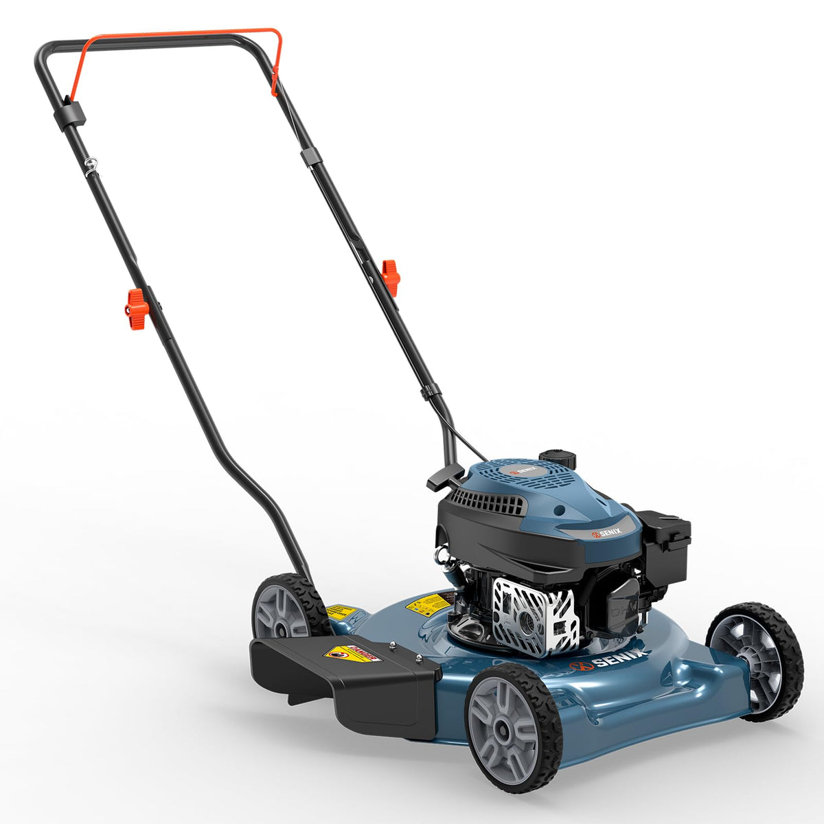 Tondeuse à gazon à gazon à essence SENIX 20 avec moteur 4 temps et réglage de la hauteur