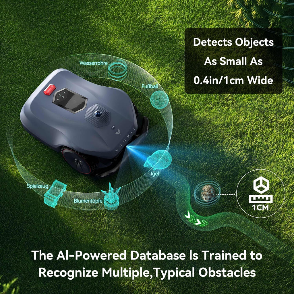 Tondeuse à gazon robot Neomow X SE sans fil pour terrain de 0,3 hectare (0,75 acre). Technologie 3D LiDAR SLAM + cartographie visuelle. Connexion 4G, sans station RTK, évitement d'obstacles précis par IA, application de contrôle, système antivol.