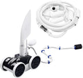 Appareil de nettoyage de piscine sous pression MAKHOON Upgrade : Solution professionnelle pour le nettoyage de votre piscine (quatre roues valent mieux que trois). Nécessite une entrée de pompe de surpression à filetage femelle 1,5 pouce et une…