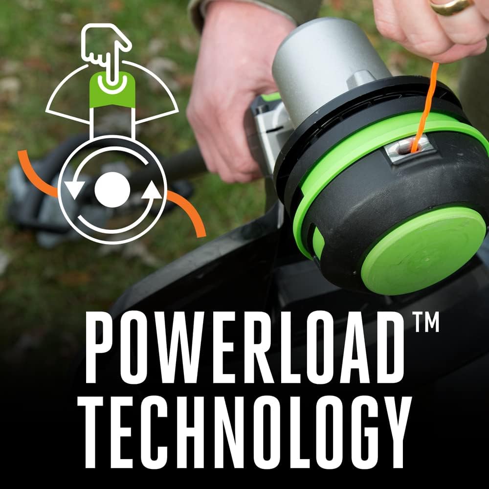 Coupe-bordures à batterie EGO POWER+ 15 pouces pour mauvaises herbes et gazon, avec technologie POWERLOAD et arbre divisible en fibre de carbone. Batterie 56 V 2,5 Ah et chargeur inclus - ST1521S pratique