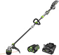 Coupe-bordures à batterie EGO POWER+ 16 pouces pour désherber et tailler les mauvaises herbes, avec manche télescopique en fibre de carbone POWERLOAD LINE IQ, batterie 56 V 4,0 Ah et chargeur inclus - ST1623T pratique