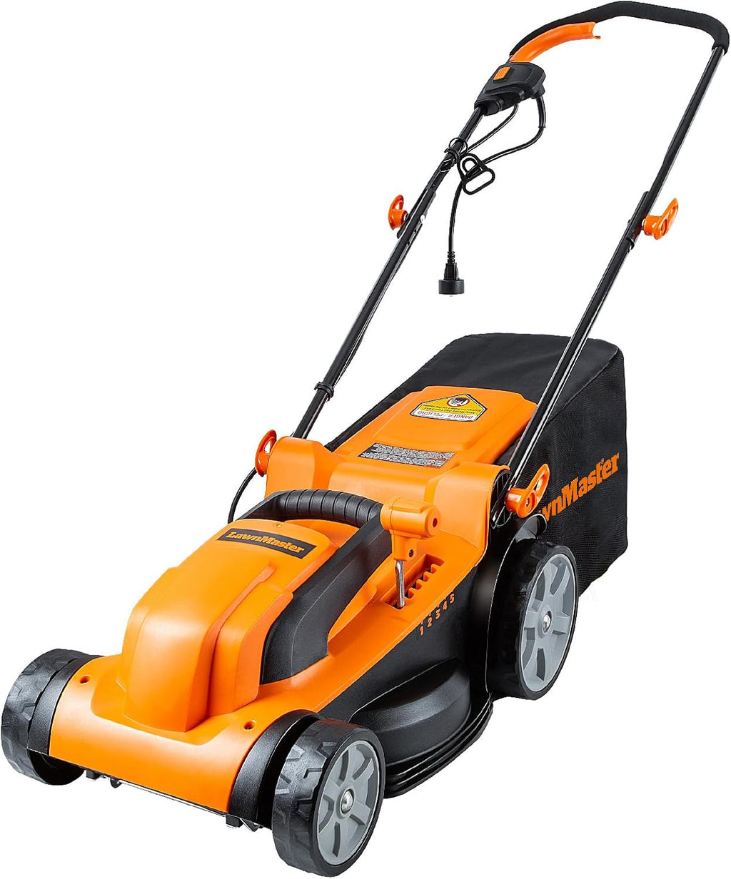 Tondeuse à gazon à gazon électrique filaire LawnMaster MEB1114K, 15 pouces, 11 A