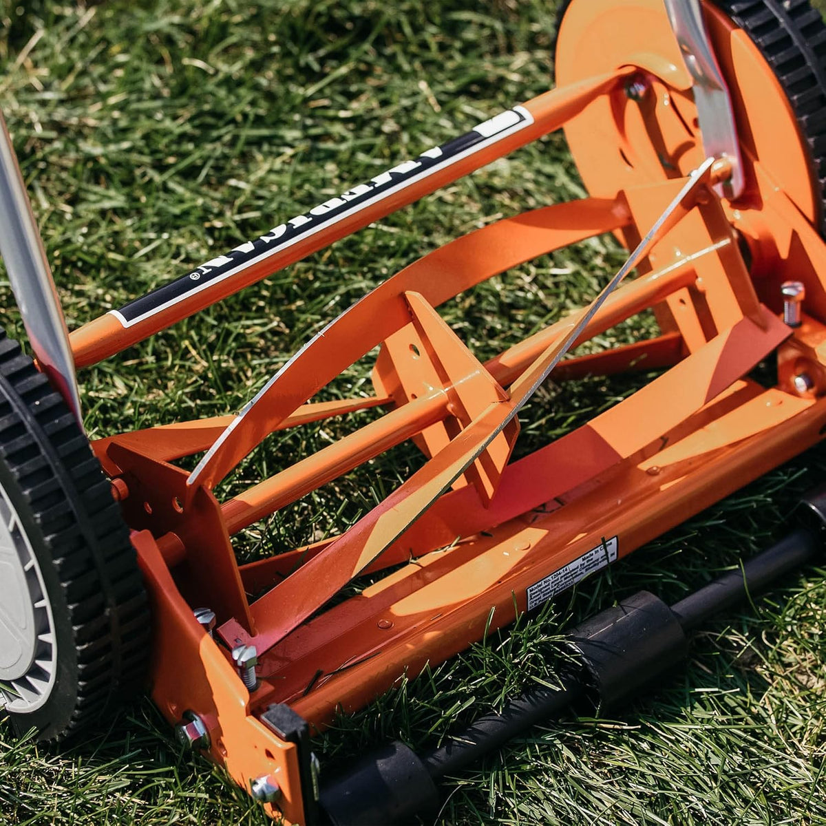 Tondeuse à gazon à gazon manuelle American Lawn Mower Company 1204-14, 14 pouces, 4 lames, rouge
