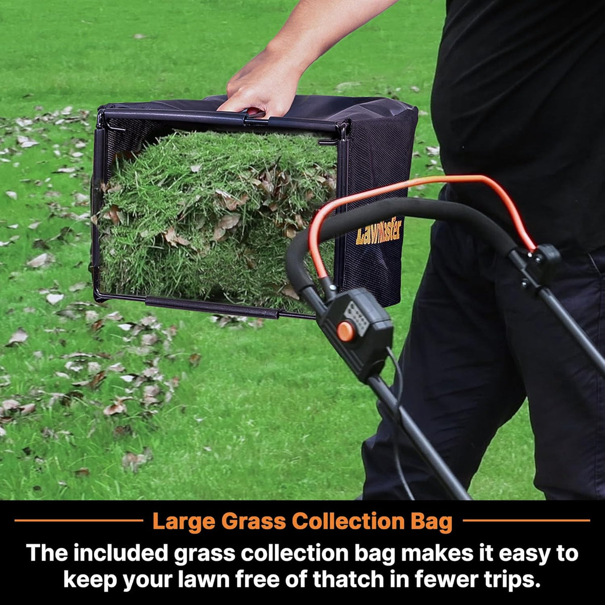 Tondeuse à gazon à gazon électrique filaire LawnMaster MEB1114K, 15 pouces, 11 A