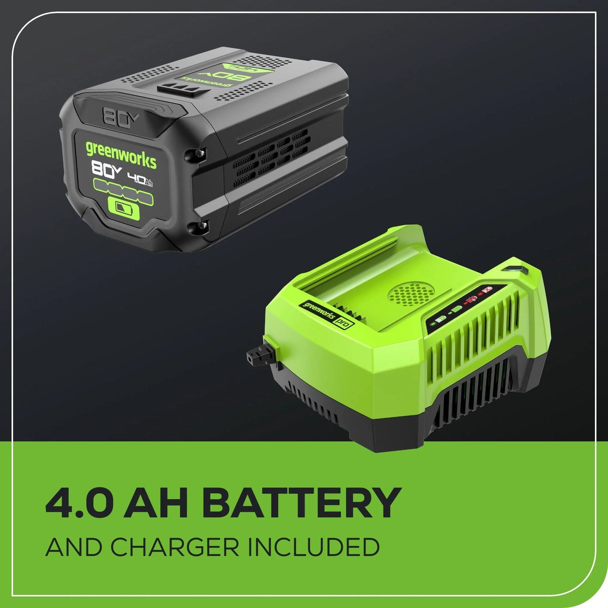 Tondeuse à gazon à gazon sans fil Greenworks 80V 21 sans balais