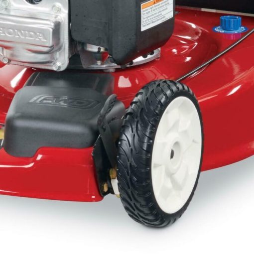 Tondeuse à gazon à essence autotractée, moteur OHV 170 cm³ de 56 cm (22 pouces), roues hautes, propulsion arrière, 3 en 1 avec réglage de la hauteur, huile incluse