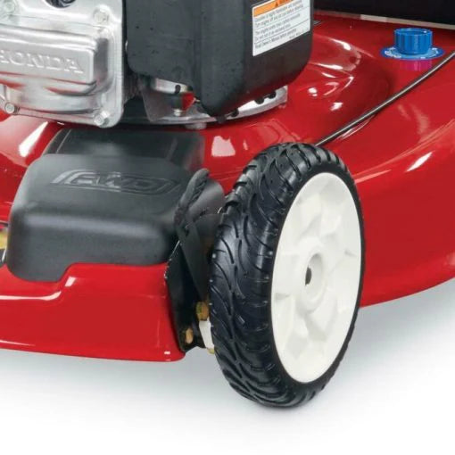 Tondeuse à gazon à essence, 56 cm (22 pouces), moteur OHV 170 cm³, roues hautes, propulsion arrière, 3 en 1 avec réglage de la hauteur, huile incluse