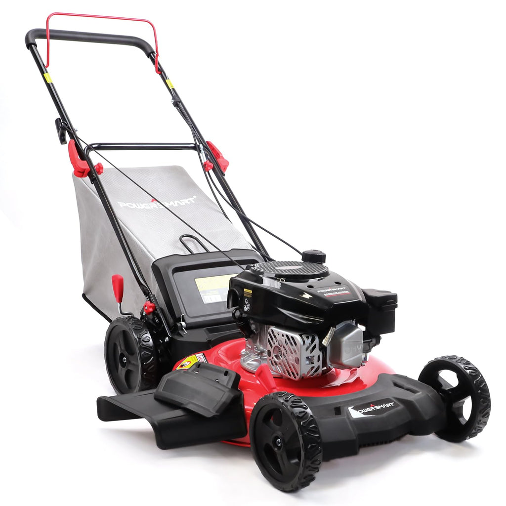 Tondeuse à gazon à gazon à essence POWERSMART EasyGlide 53 cm (21 pouces) - 3 en 1 144 cm³