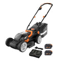 Tondeuse à gazon à gazon sans fil 40 V de 35,5 cm (14 pouces) avec Intellicut, fonction mulching, 2 batteries 20 V 4,0 Ah et chargeur inclus